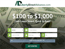Tablet Screenshot of libertydirectadvancesnow.com